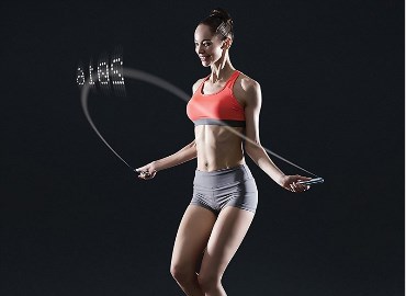 空气屏显计数智能跳绳 韩国Tangram Factory Smart Rope LED跳绳